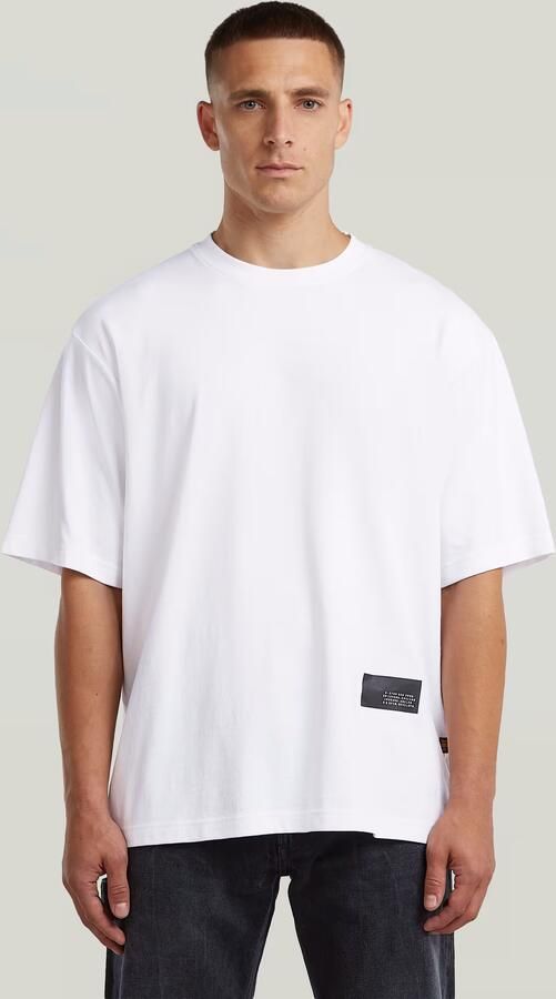G-Star RAW Boxy T-Shirt Wit Heren