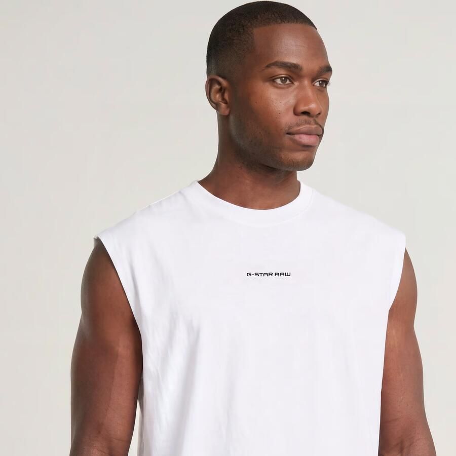 G-Star Raw Tanktop met labelprint model 'Boxy' - Foto 9