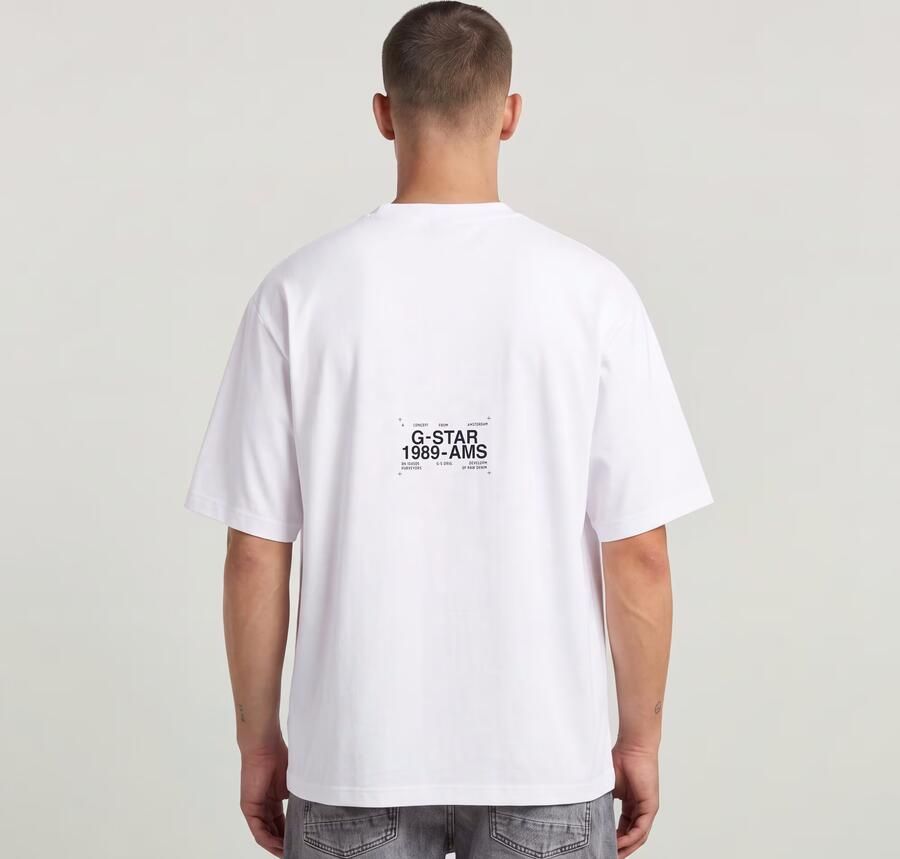 G-Star RAW Boxy T-Shirt Wit Heren - Foto 4