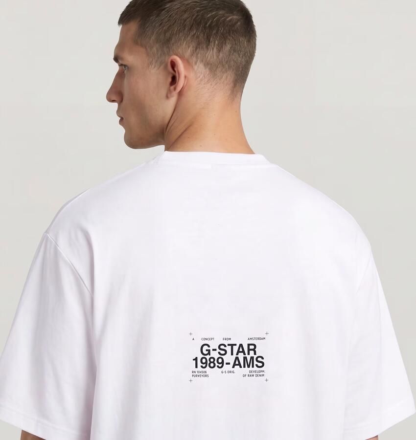 G-Star RAW Boxy T-Shirt Wit Heren - Foto 5
