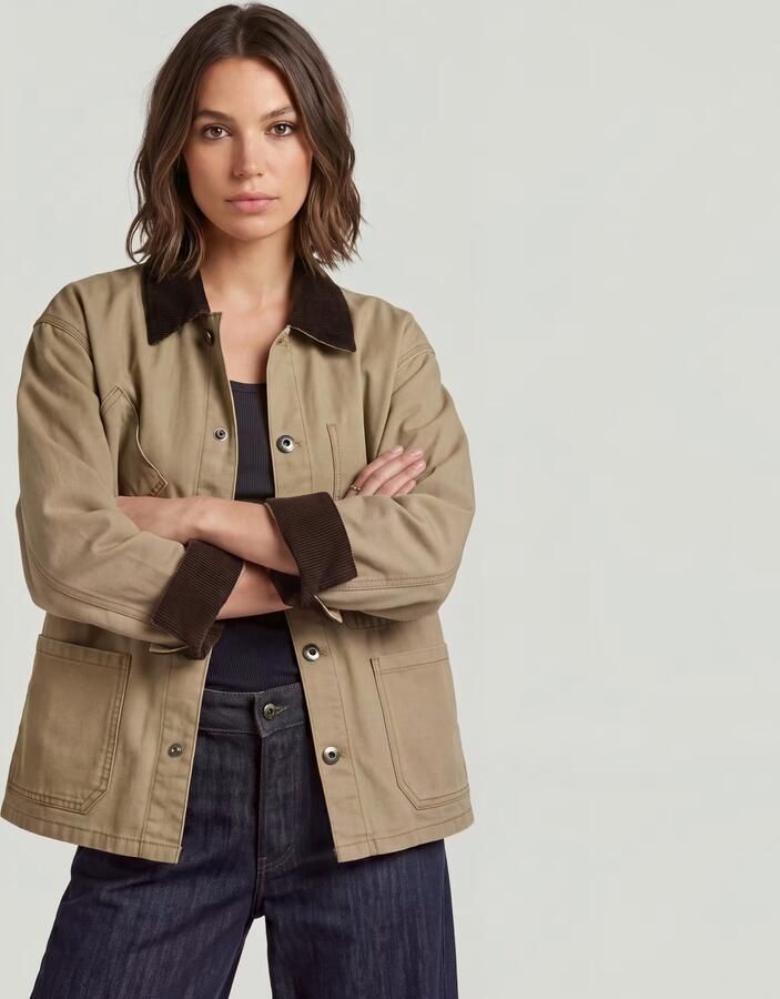 G-Star RAW Boyfriend Barn Jack Beige Dames - Foto 4