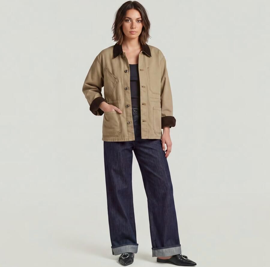G-Star RAW Boyfriend Barn Jack Beige Dames - Foto 3