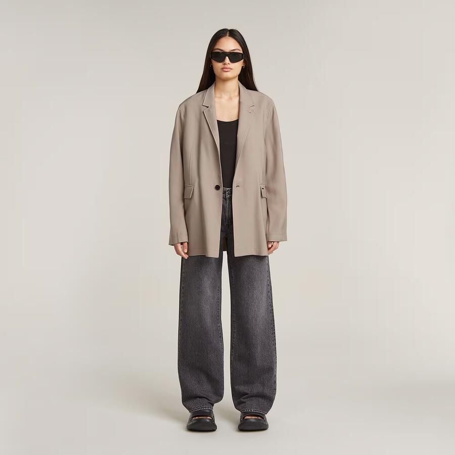 G-Star RAW Boyfriend Blazer Beige Dames - Foto 2