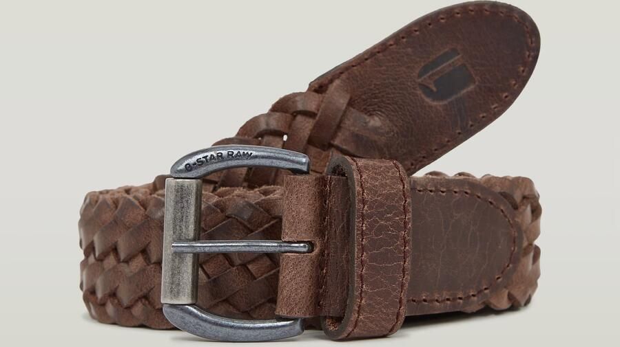 G-Star RAW Braided Riem Bruin Heren