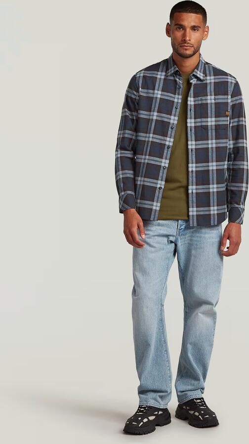 G-Star Raw Slim fit vrijetijdsoverhemd met kentkraag model 'Bristum 2.0' - Foto 4