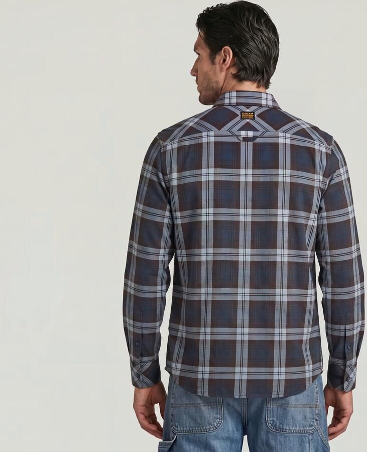 G-Star Raw Slim fit vrijetijdsoverhemd met kentkraag model 'Bristum 2.0' - Foto 5