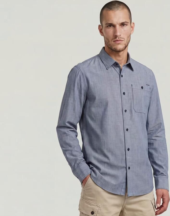 G-Star RAW Bristum 2.0 Slim Overhemd Meerkleurig Heren - Foto 3