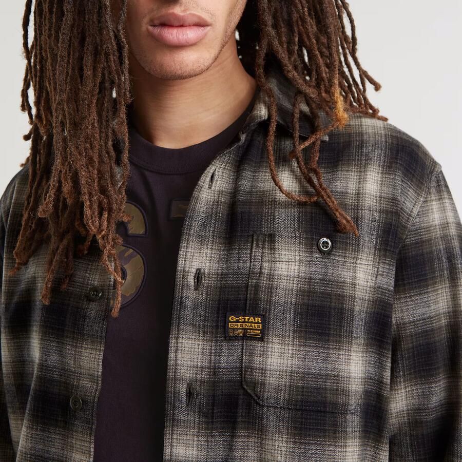 G-Star Raw Slim fit vrijetijdsoverhemd met labelpatch model 'Bristum' - Foto 3