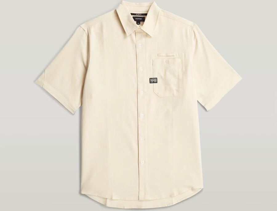 G-Star RAW Bristum One Pocket Slim Overhemd Wit Heren