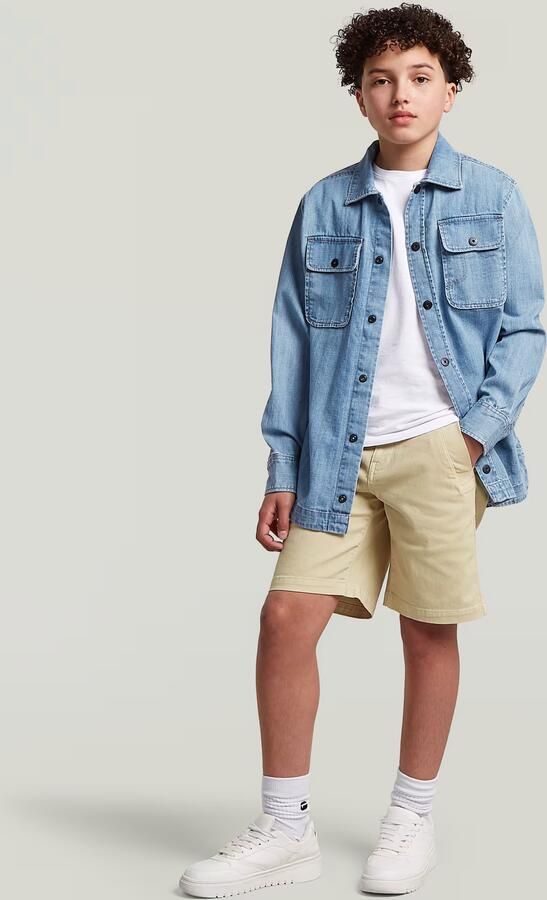 G-Star RAW Bronson 3.0 Chino Short voor jongens Beige jongens - Foto 5