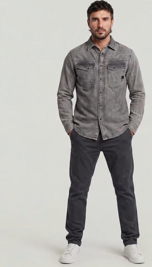 G-Star Raw Slim fit chino met steekzakken model 'Bronson' - Foto 9