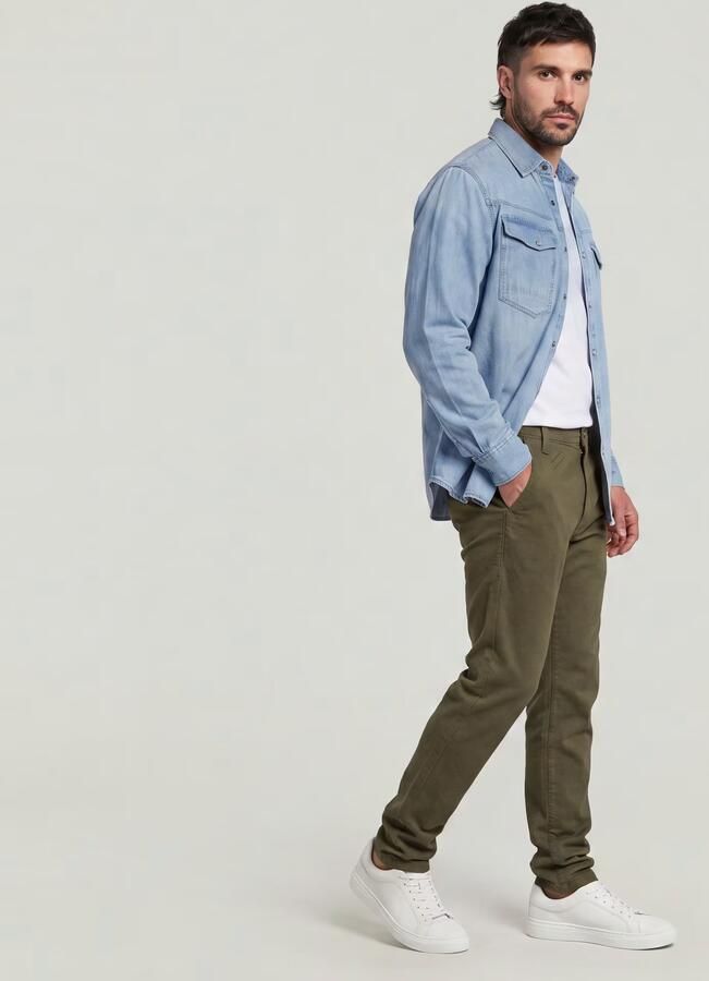G-Star RAW Bronson 3.0 Slim Chino Groen Heren - Foto 6