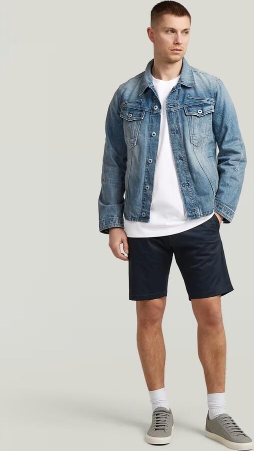 G-Star Raw Slim fit bermuda met steekzakken model 'Bronson' - Foto 6