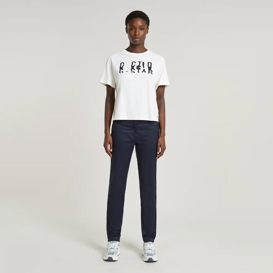 G-Star RAW Bronson Mid Waist Chino Donkerblauw Dames - Foto 2