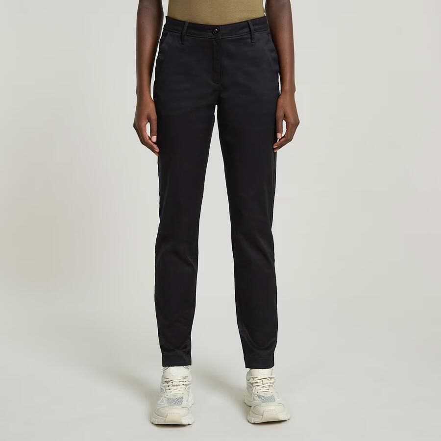 G-Star RAW Bronson Mid Waist Chino Zwart Dames - Foto 7