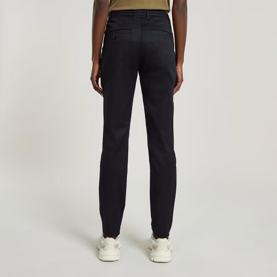 G-Star RAW Bronson Mid Waist Chino Zwart Dames