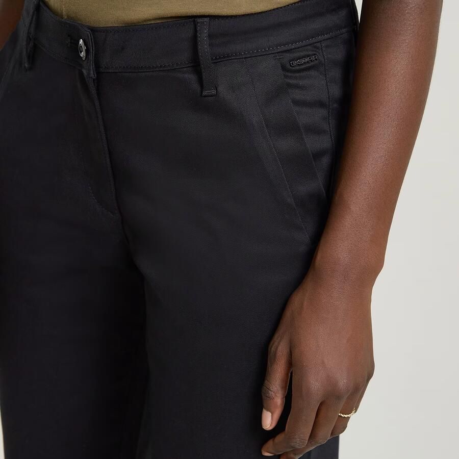 G-Star RAW Bronson Mid Waist Chino Zwart Dames - Foto 3