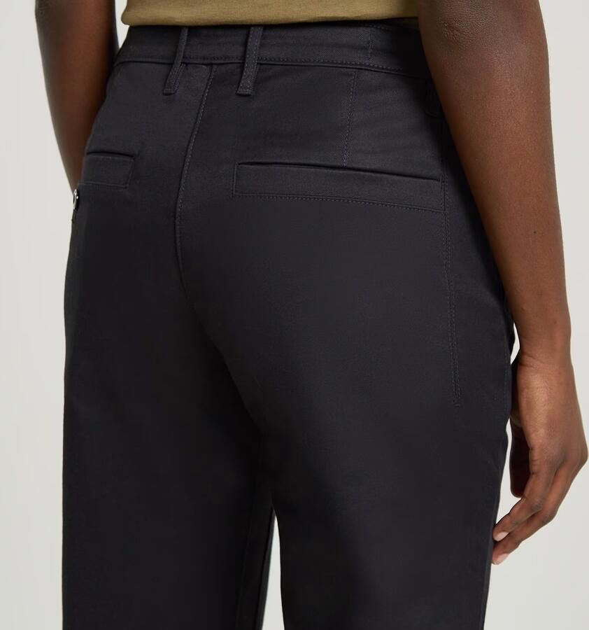 G-Star RAW Bronson Mid Waist Chino Zwart Dames - Foto 5