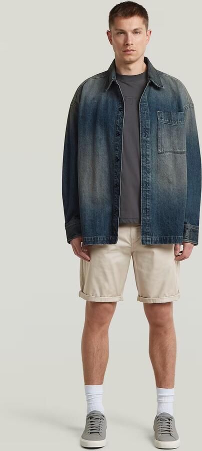 G-Star RAW Bronson Straight Short Beige Heren - Foto 5