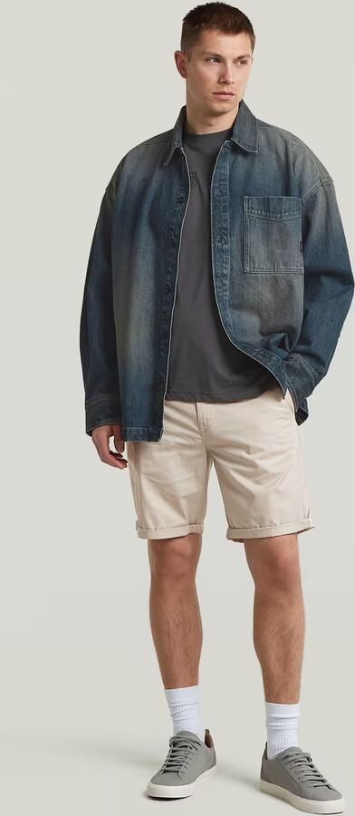 G-Star RAW Bronson Straight Short Beige Heren - Foto 6
