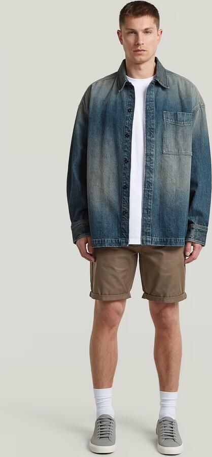 G-Star RAW Bronson Straight Short Bruin Heren - Foto 6