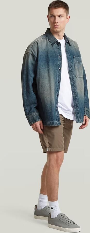 G-Star RAW Bronson Straight Short Bruin Heren - Foto 7