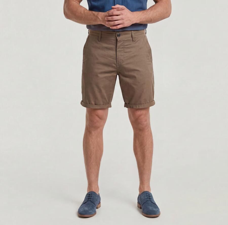 G-Star RAW Bronson Straight Short Bruin Heren - Foto 3