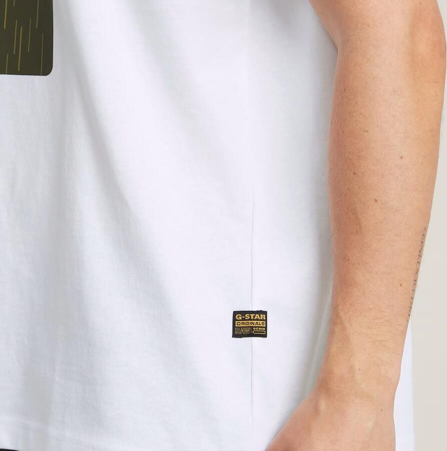 G-Star RAW Burger Box Rain Loose T-Shirt Wit Heren - Foto 6