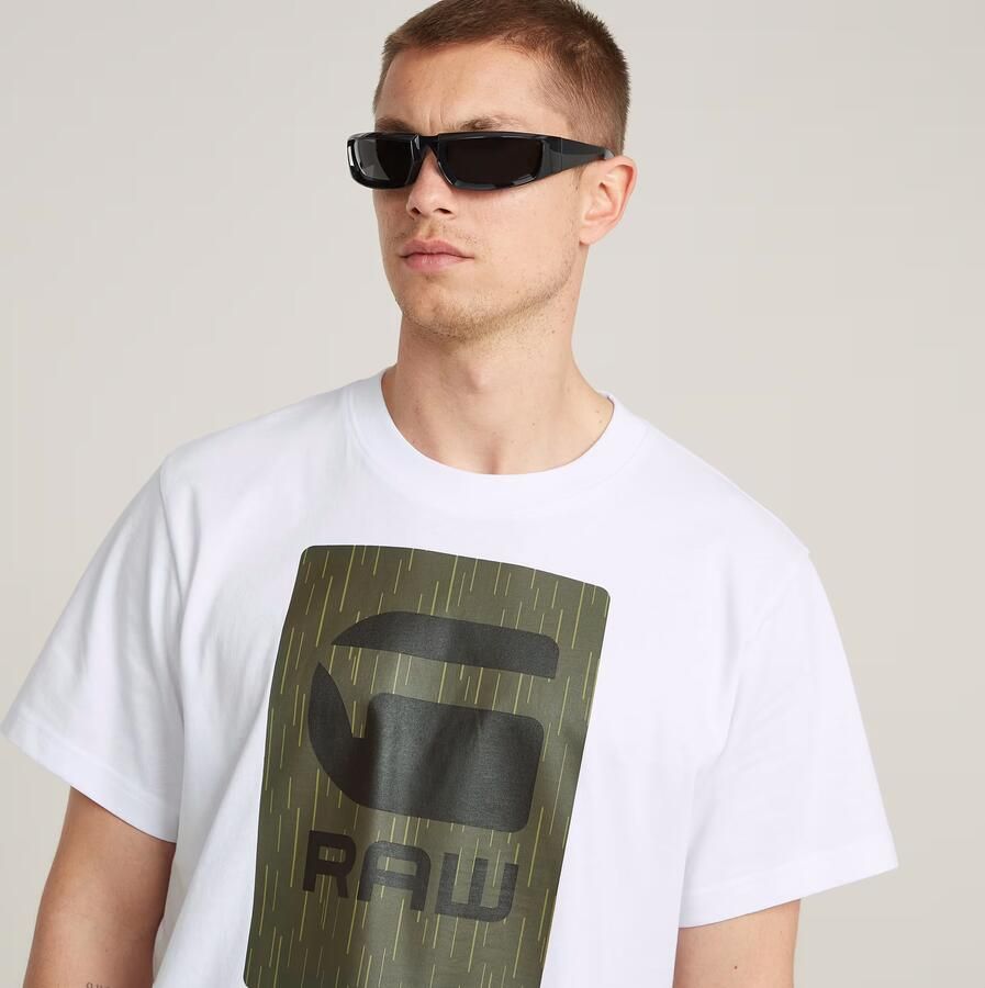 G-Star RAW Burger Box Rain Loose T-Shirt Wit Heren - Foto 5