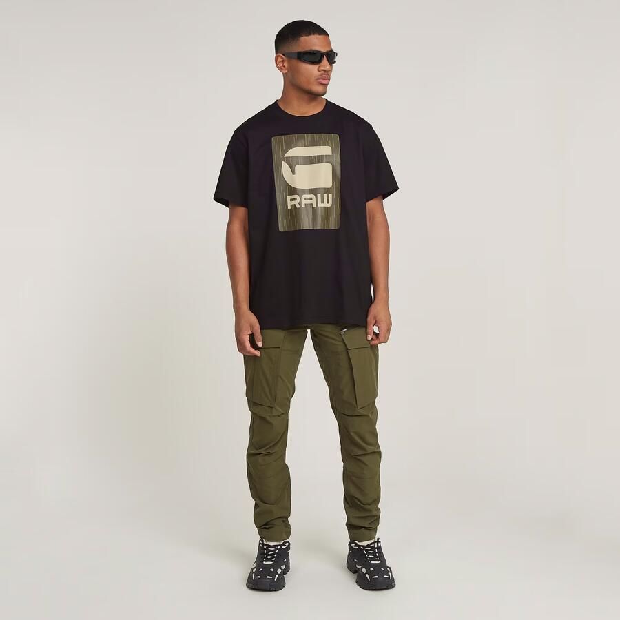 G-Star RAW Burger Box Rain Loose T-Shirt Zwart Heren - Foto 2