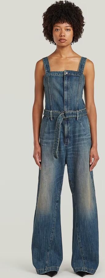 G-Star RAW Bustier 3D Jumpsuit Donkerblauw Dames - Foto 6