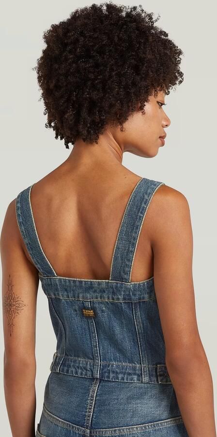 G-Star RAW Bustier 3D Jumpsuit Donkerblauw Dames - Foto 5