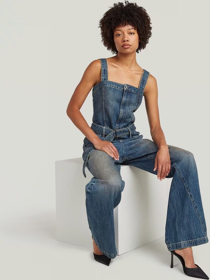 G-Star RAW Bustier 3D Jumpsuit Donkerblauw Dames - Foto 4