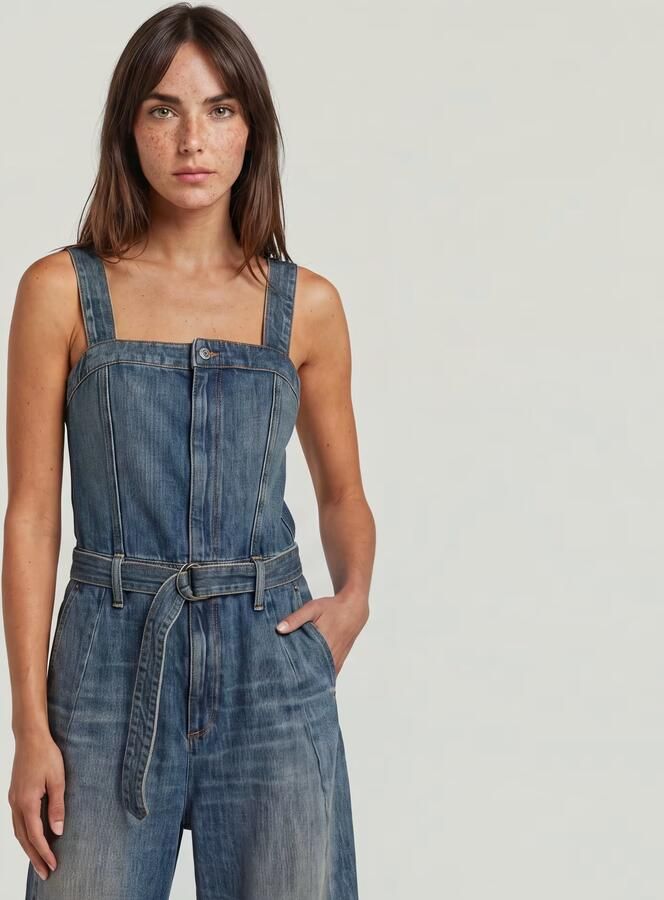 G-Star RAW Bustier 3D Jumpsuit Donkerblauw Dames - Foto 3