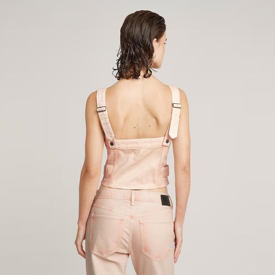 G-Star RAW Bustier Top Afneembare Band Roze Dames - Foto 4