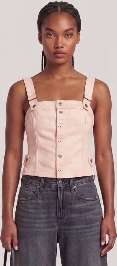 G-Star RAW Bustier Top Afneembare Band Roze Dames - Foto 5