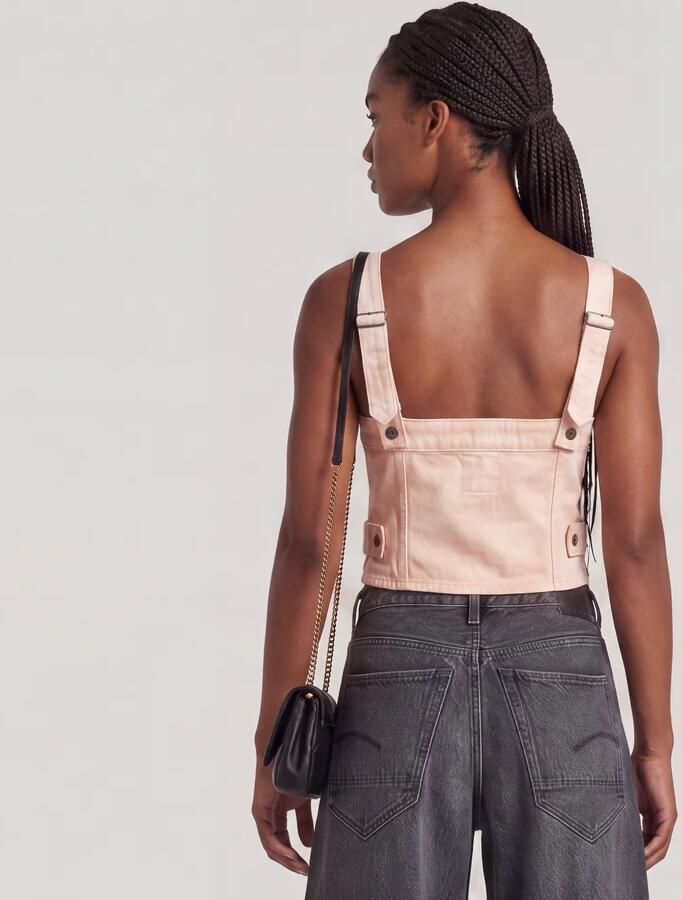 G-Star RAW Bustier Top Afneembare Band Roze Dames - Foto 3