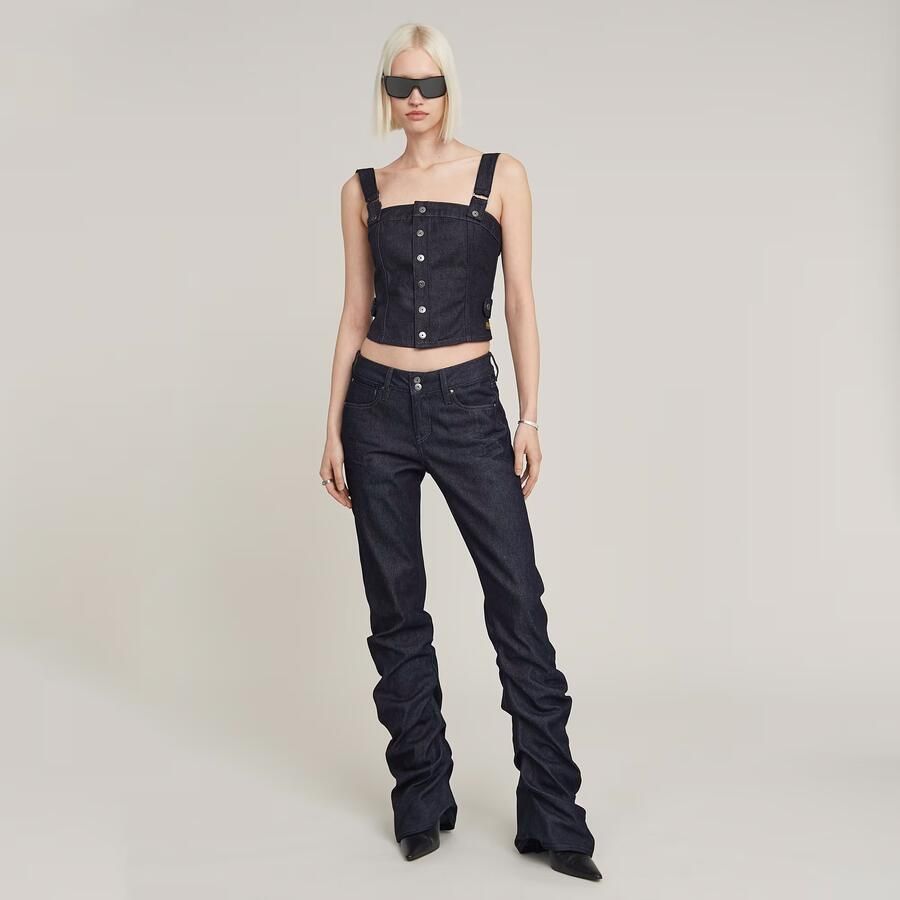 G-Star RAW Bustier Top Detachable Straps Donkerblauw Dames - Foto 3