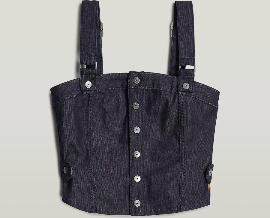 G-Star RAW Bustier Top Detachable Straps Donkerblauw Dames - Foto 6
