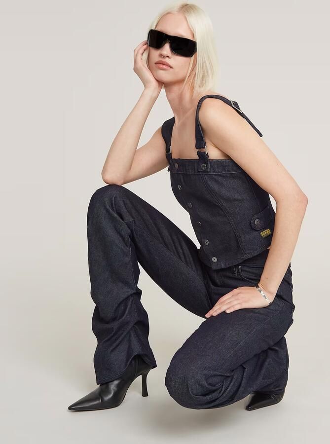 G-Star RAW Bustier Top Detachable Straps Donkerblauw Dames - Foto 7