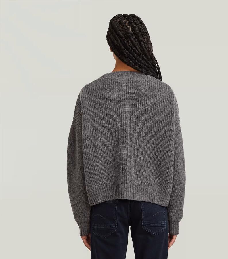 G-Star RAW Cable Cropped Gebreid Vest Meerkleurig Dames - Foto 4