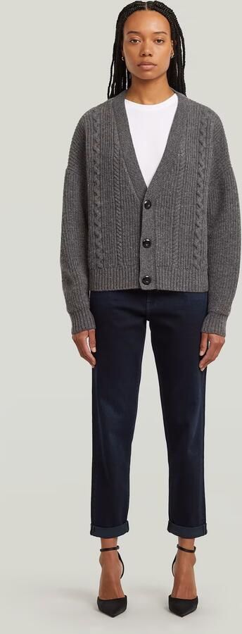 G-Star RAW Cable Cropped Gebreid Vest Meerkleurig Dames - Foto 6