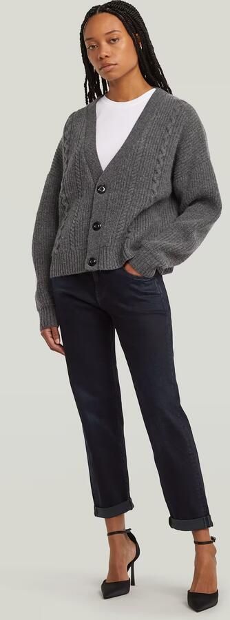 G-Star RAW Cable Cropped Gebreid Vest Meerkleurig Dames - Foto 7
