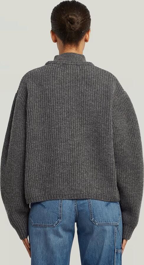 G-Star RAW Cable Double Collar Gebreide Trui Meerkleurig Dames
