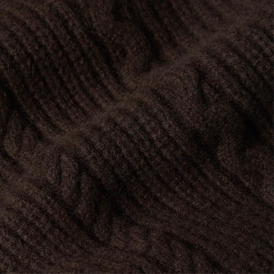 G-Star RAW Cable Full Zip Gebreid Vest Bruin Dames - Foto 2