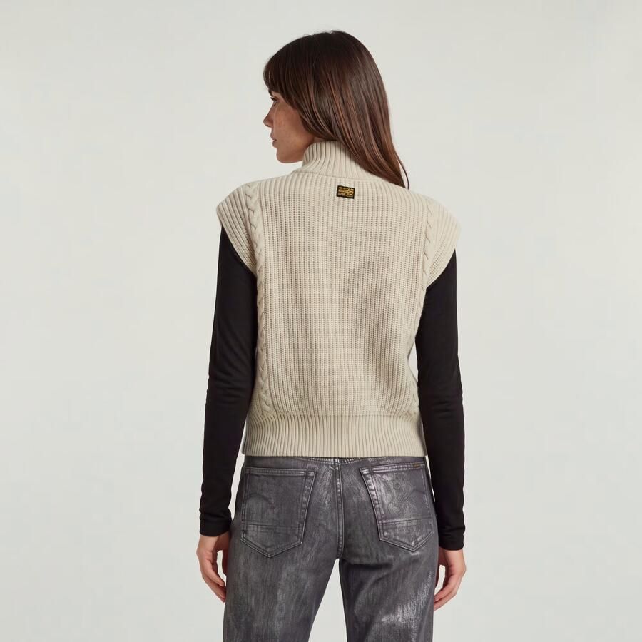G-Star RAW Cable Full Zip Gebreid Vest Meerkleurig Dames - Foto 4