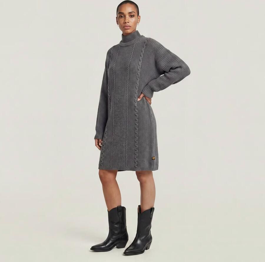G-Star RAW Cable Gebreide Jurk Meerkleurig Dames - Foto 4