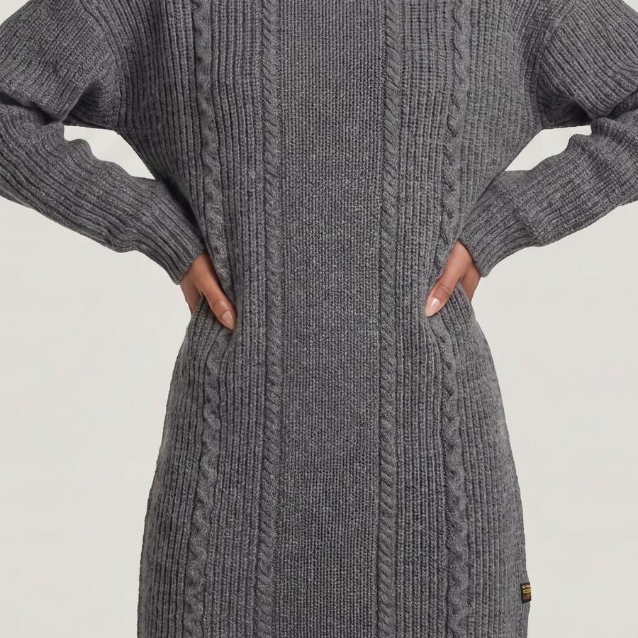 G-Star RAW Cable Gebreide Jurk Meerkleurig Dames - Foto 3