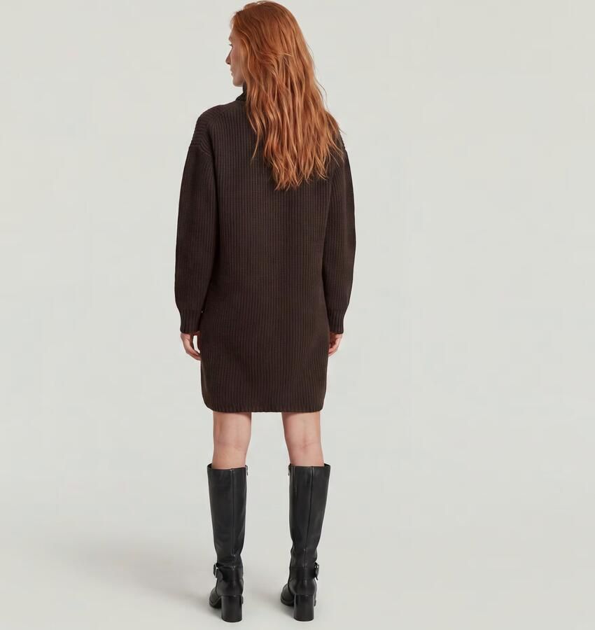 G-Star RAW Cable Loose Gebreide Jurk Bruin Dames - Foto 4