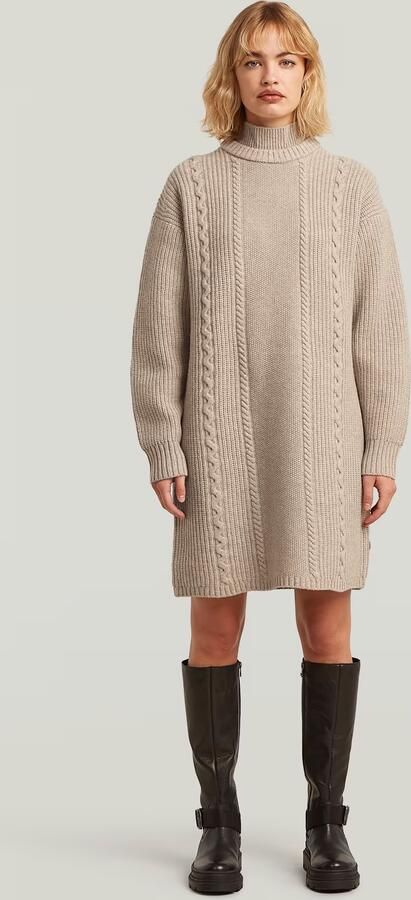 G-Star RAW Cable Loose Gebreide Jurk Meerkleurig Dames